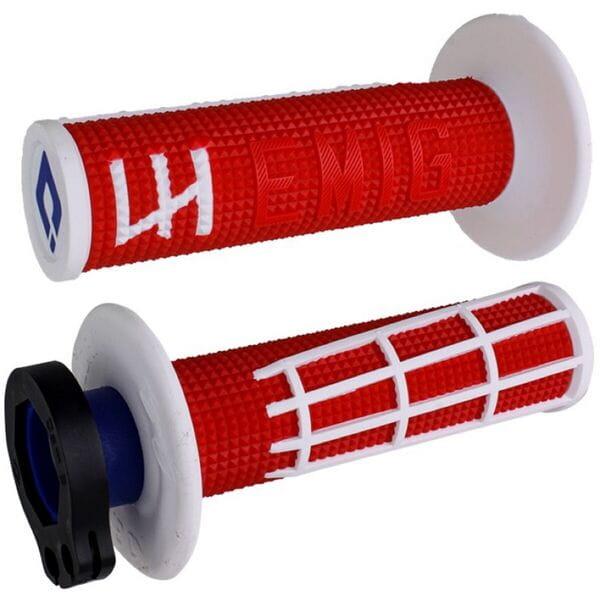 ODI EMIG 2.0 Lock On Grip Red White For Yamaha Tenere 700 2014-2024